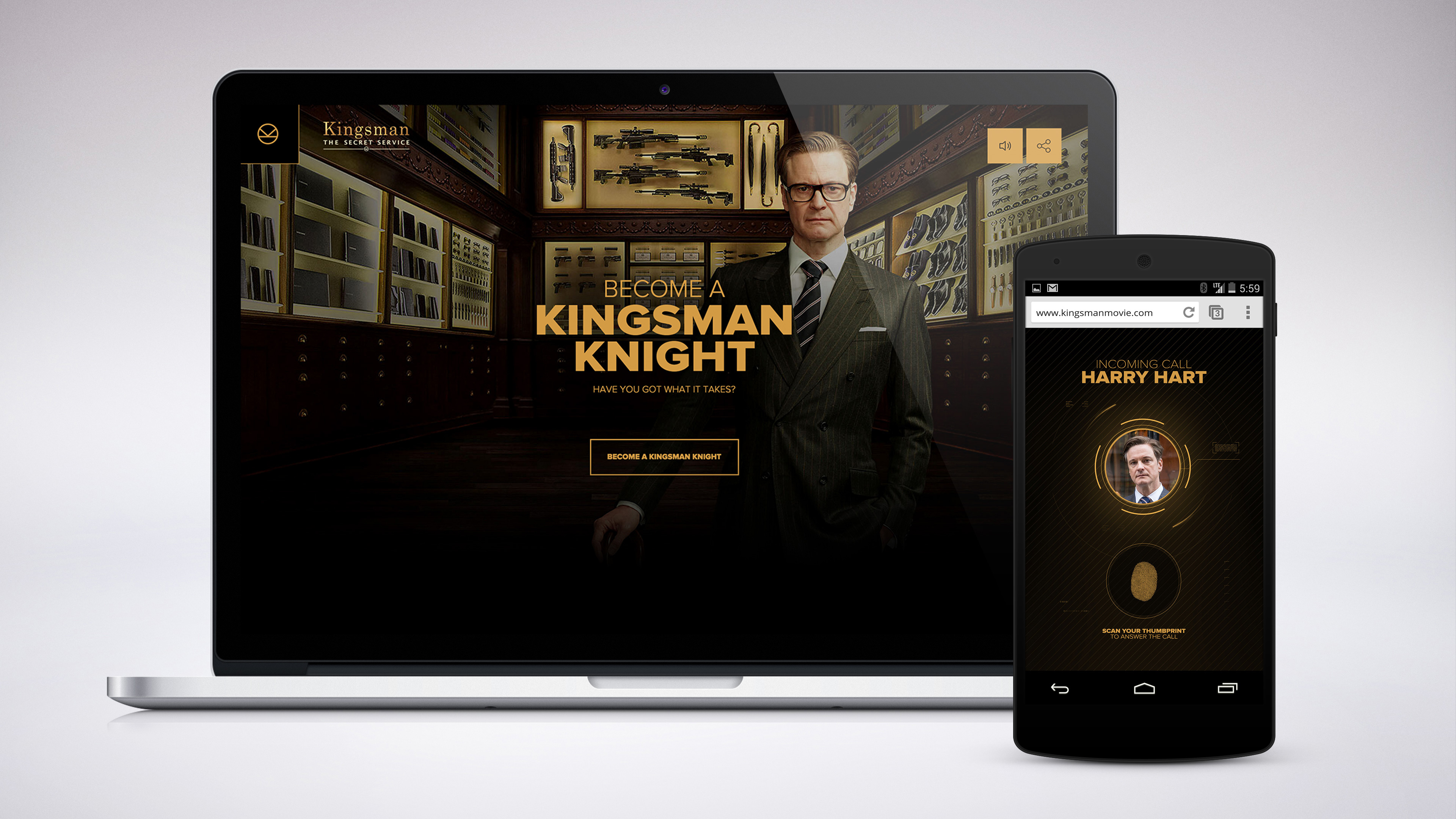 Kingsman: The Secret Service. The movie trailer, gamified | UNIT9