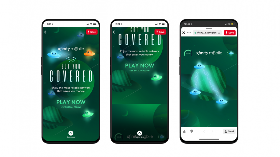 Xfinity Mobile Pinterest Games