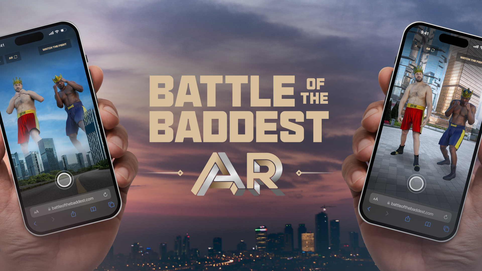 Battle of the Baddest AR Microsite
