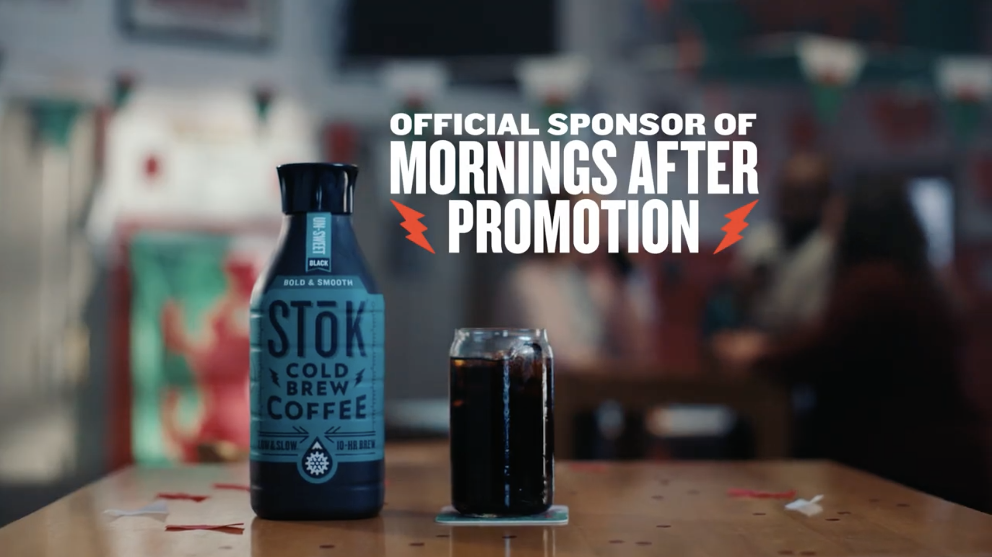 Stök Cold Brew The Morning After Promotion at Wrexham